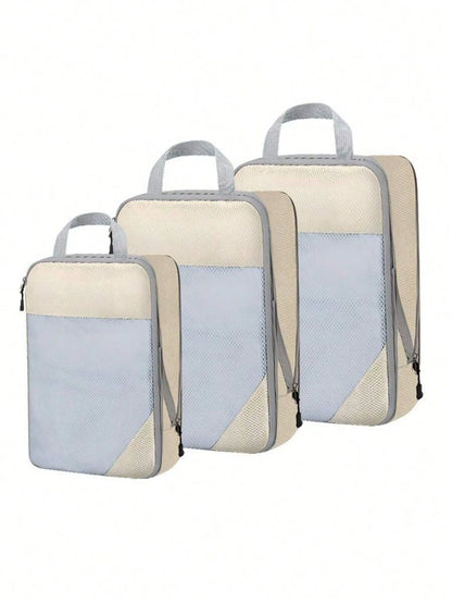 10/7 Pcs Set Travel Organizer Storage Bags Suitcase Packing Cubes Cases Portable Wardrobe Luggage Clothes Shoe Pouch Fold