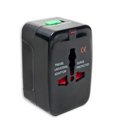 Portable AU US UK EU Converter All in One International Plug Adapter 2 USB Type C Ports World Travel AC Power Charger Adapter