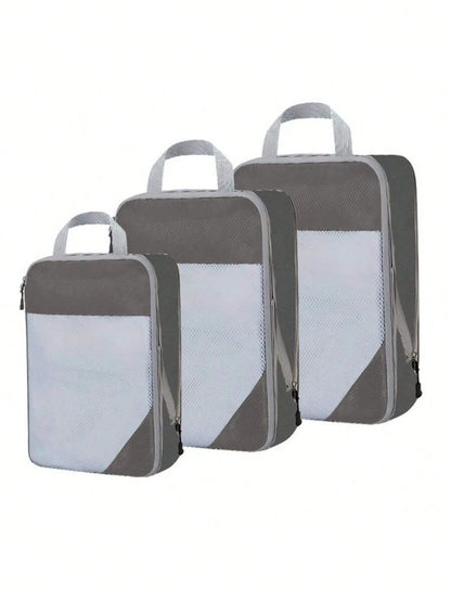 10/7 Pcs Set Travel Organizer Storage Bags Suitcase Packing Cubes Cases Portable Wardrobe Luggage Clothes Shoe Pouch Fold