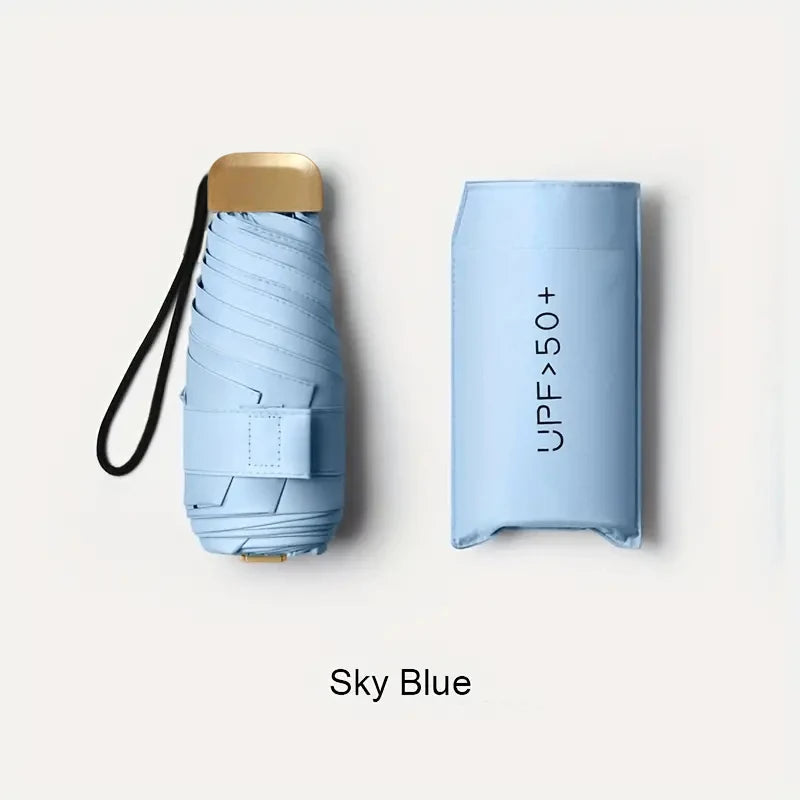 Compact Folding Travel Umbrella – Windproof 6K Frame | 5 Colours