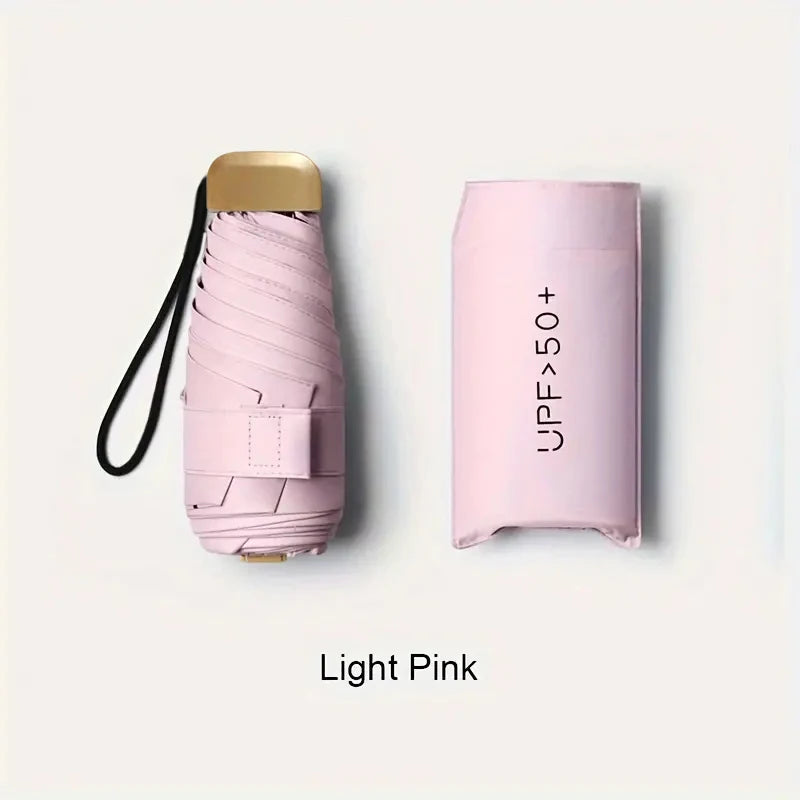 Compact Folding Travel Umbrella – Windproof 6K Frame | 5 Colours