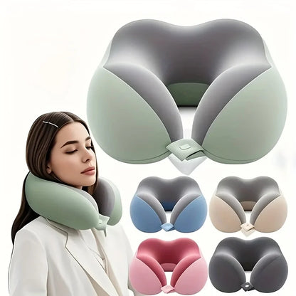 Ergonomic U-shaped Travel Neck Pillow – Lightweight & Portable