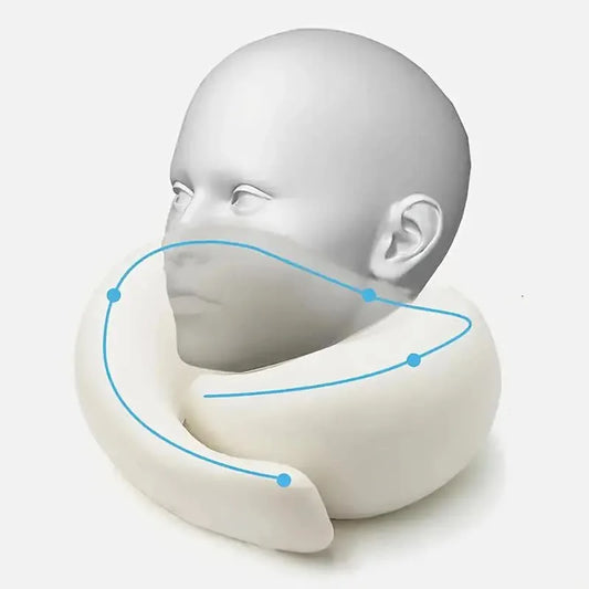 Snail Style Memory Foam Travel Neck Pillow – Ergonomic Flight Support