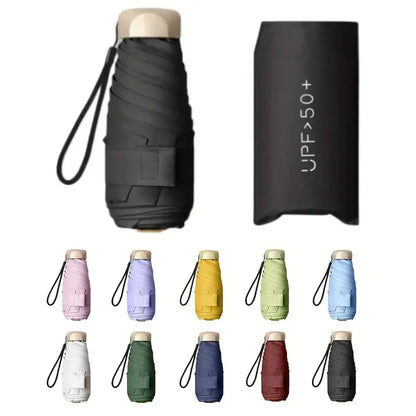 Compact Folding Travel Umbrella – Windproof 6K Frame | 5 Colours