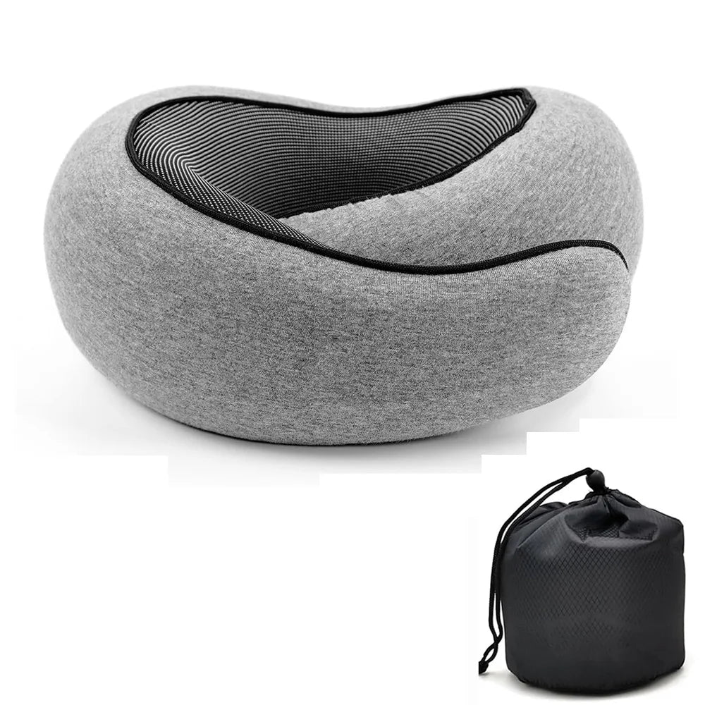 Snail Style Memory Foam Travel Neck Pillow – Ergonomic Flight Support