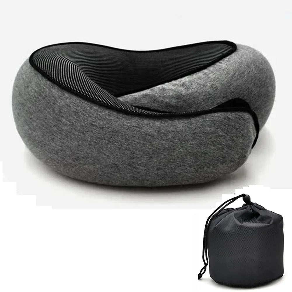 Snail Style Memory Foam Travel Neck Pillow – Ergonomic Flight Support