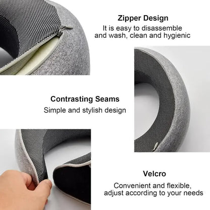 Snail Style Memory Foam Travel Neck Pillow – Ergonomic Flight Support