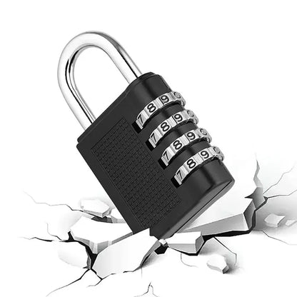 4 Digits Password Code Combination Waterproof Mini Padlock Zinc Alloy Suitcase For Luggage Travel Smart Door Lock