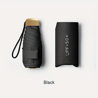 Compact Folding Travel Umbrella – Windproof 6K Frame | 5 Colours