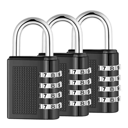 4 Digits Password Code Combination Waterproof Mini Padlock Zinc Alloy Suitcase For Luggage Travel Smart Door Lock