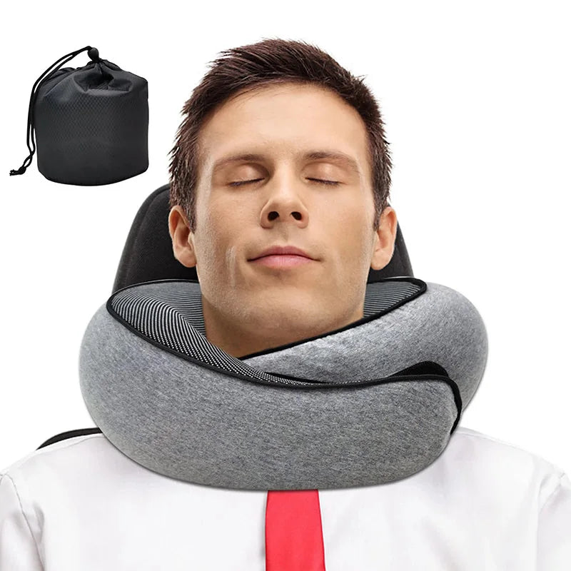 Snail Style Memory Foam Travel Neck Pillow – Ergonomic Flight Support