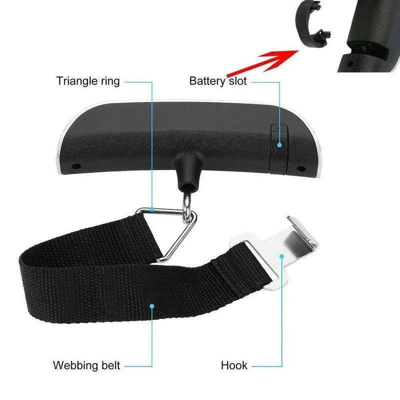 50kg 10g Digital Scale Electronic Luggage Hanging Scale