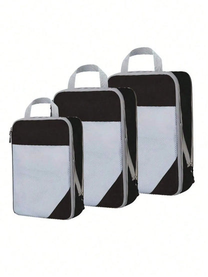 10/7 Pcs Set Travel Organizer Storage Bags Suitcase Packing Cubes Cases Portable Wardrobe Luggage Clothes Shoe Pouch Fold