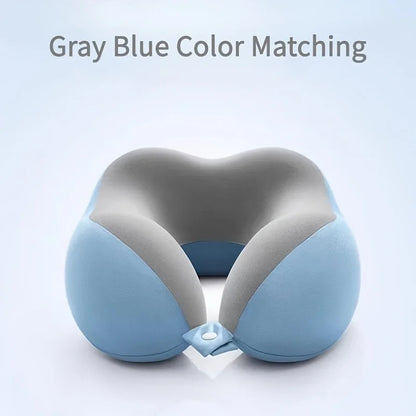 Ergonomic U-shaped Travel Neck Pillow – Lightweight & Portable
