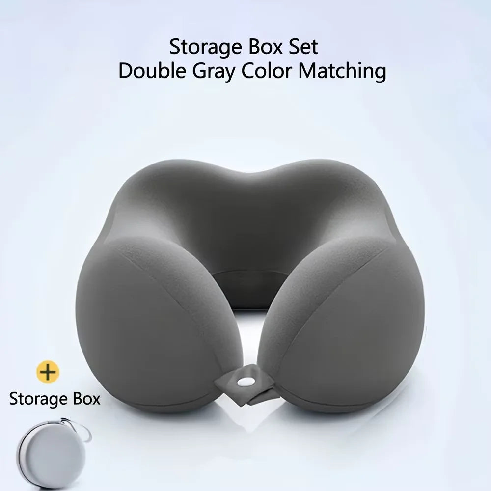 Ergonomic U-shaped Travel Neck Pillow – Lightweight & Portable