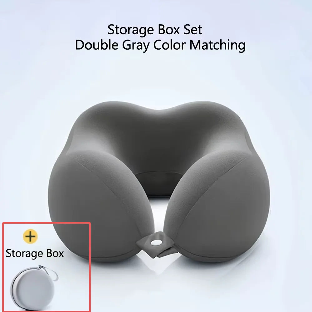Ergonomic U-shaped Travel Neck Pillow – Lightweight & Portable
