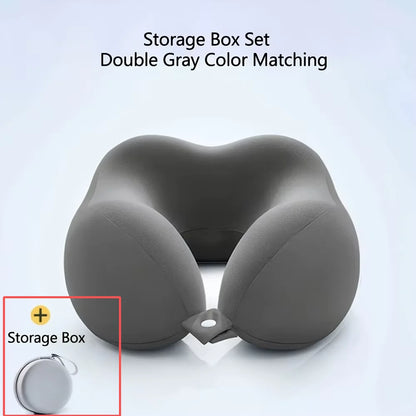 Ergonomic U-shaped Travel Neck Pillow – Lightweight & Portable