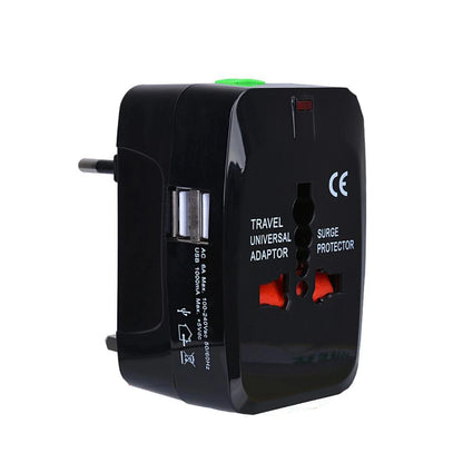 Portable AU US UK EU Converter All in One International Plug Adapter 2 USB Type C Ports World Travel AC Power Charger Adapter