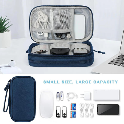 Electronics Wire-winding Storage Bag Waterproof Carrying Accessories Pouch Travel Bag Universal Cable Organizer Electronics Bag