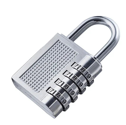 4 Digits Password Code Combination Waterproof Mini Padlock Zinc Alloy Suitcase For Luggage Travel Smart Door Lock