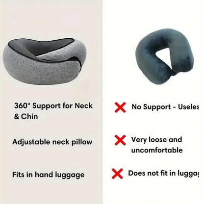 Snail Style Memory Foam Travel Neck Pillow – Ergonomic Flight Support