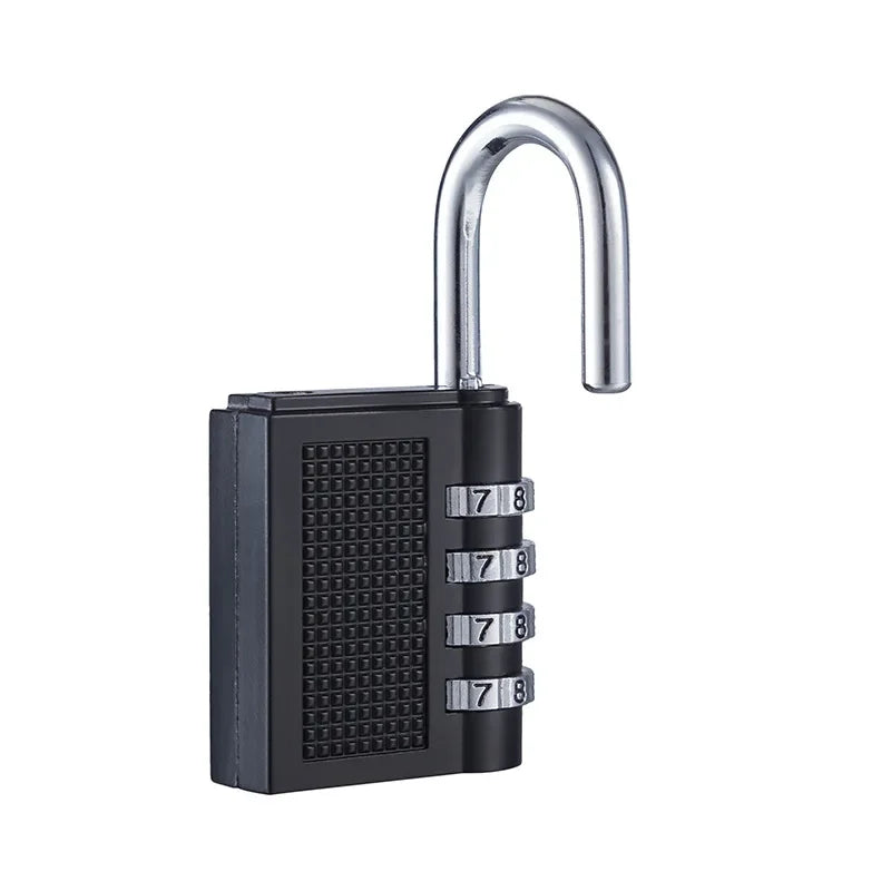 4 Digits Password Code Combination Waterproof Mini Padlock Zinc Alloy Suitcase For Luggage Travel Smart Door Lock