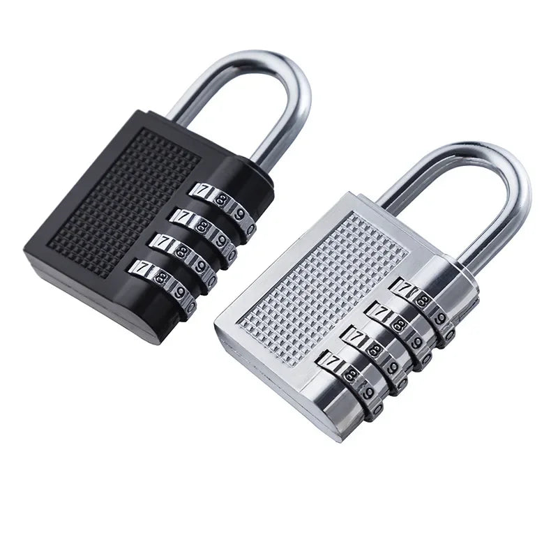 4 Digits Password Code Combination Waterproof Mini Padlock Zinc Alloy Suitcase For Luggage Travel Smart Door Lock