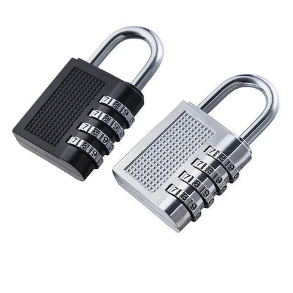 4 Digits Password Code Combination Waterproof Mini Padlock Zinc Alloy Suitcase For Luggage Travel Smart Door Lock