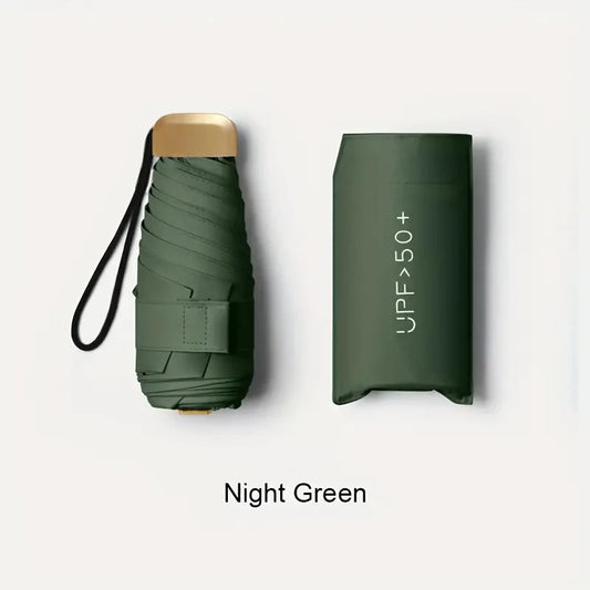 Compact Folding Travel Umbrella – Windproof 6K Frame | 5 Colours
