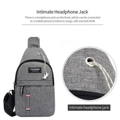 Men's Waterproof Large Capacity Shoulder Bag