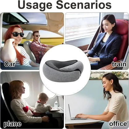 Snail Style Memory Foam Travel Neck Pillow – Ergonomic Flight Support