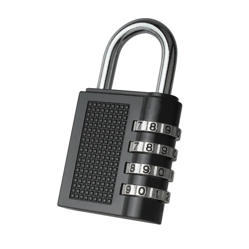 4 Digits Password Code Combination Waterproof Mini Padlock Zinc Alloy Suitcase For Luggage Travel Smart Door Lock
